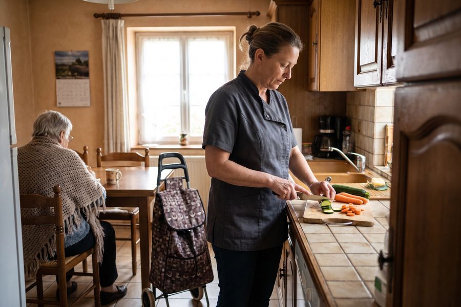 Préparation et aide aux repas — Aide à domicile