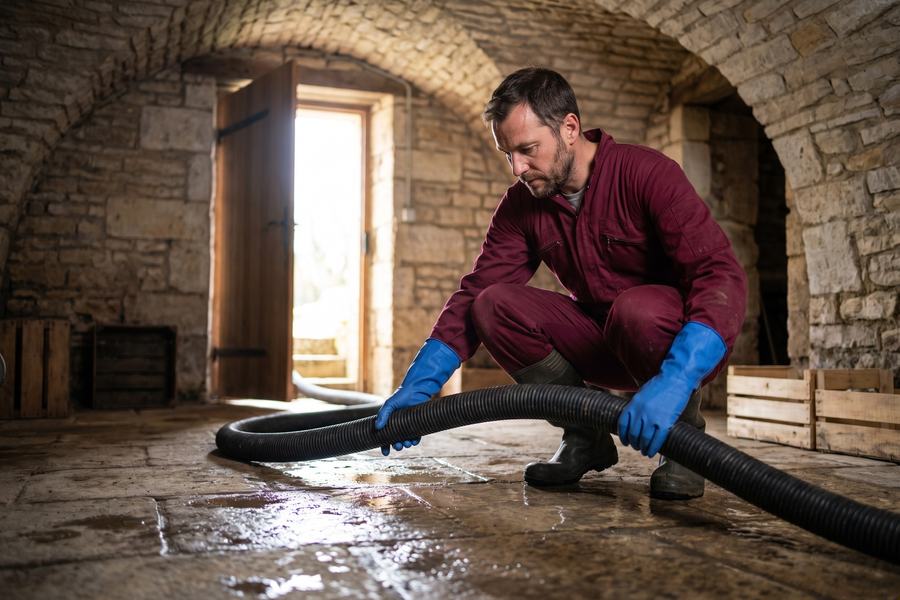 Pompage après submersion — Entreprise d'assainissement