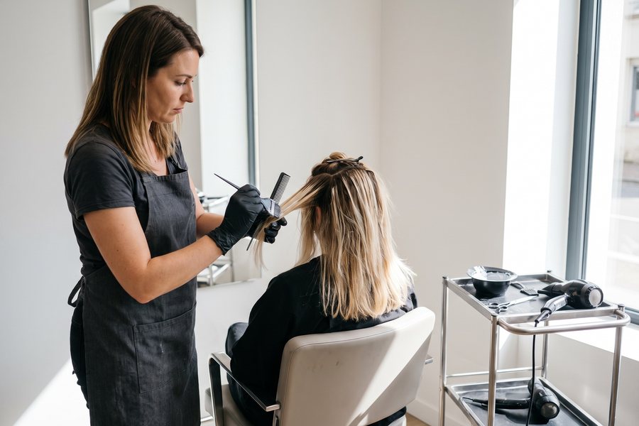 Balayage et mèches — Coiffeur