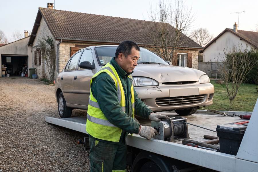 Enlèvement de voiture hors d'usage — Épaviste
