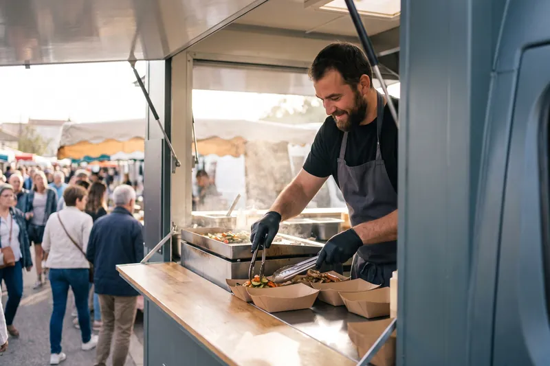 Présence sur marchés et festivals — Food truck