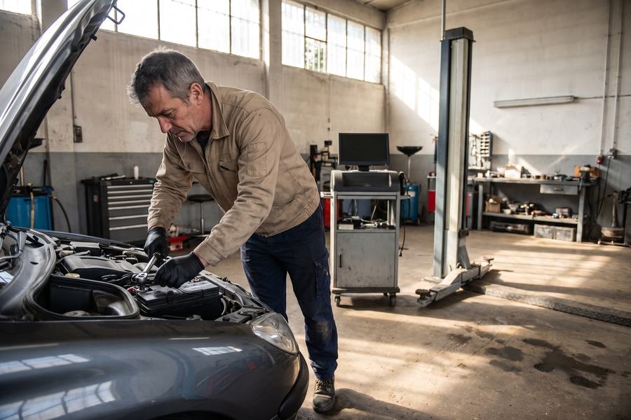 Remplacement de batterie — Garagiste