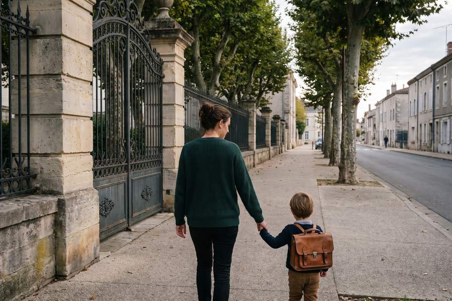 Sortie d'école ou de crèche — Garde d'enfants
