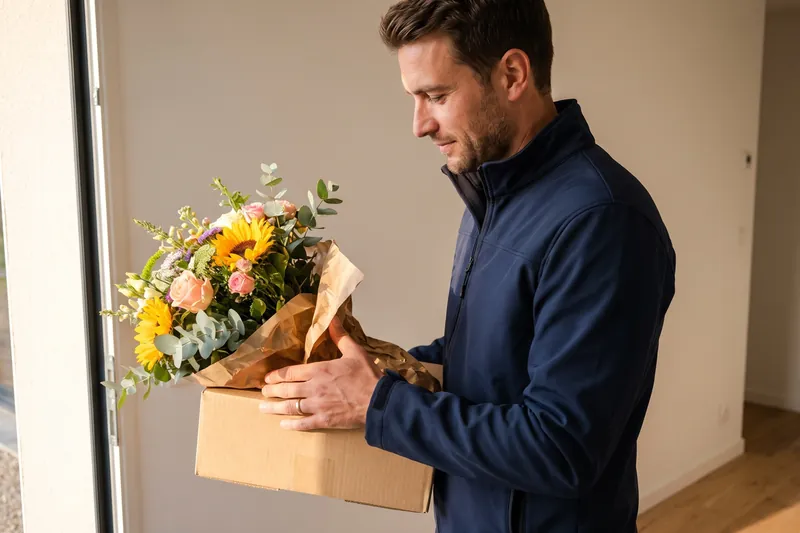 Livraison de fleurs à domicile — Livraison de fleurs