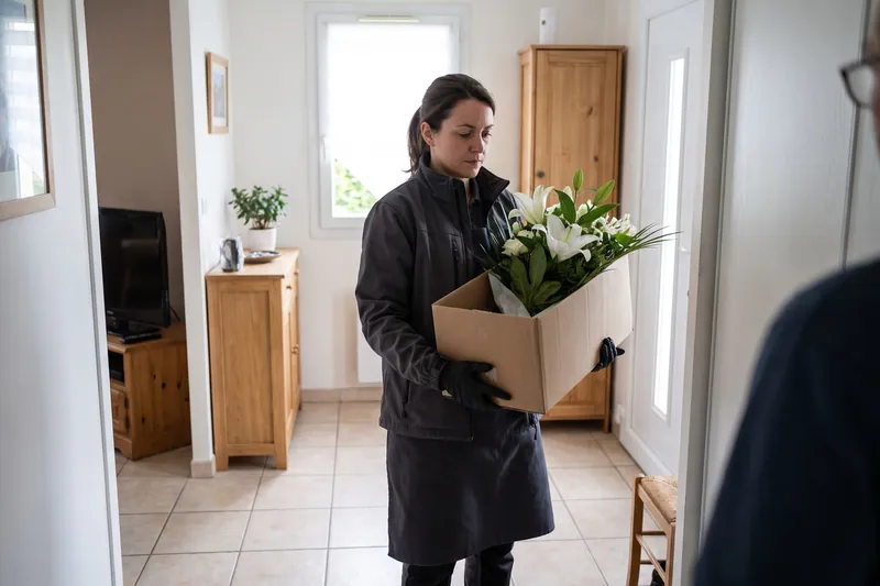 Livraison de fleurs pour funérailles — Livraison de fleurs