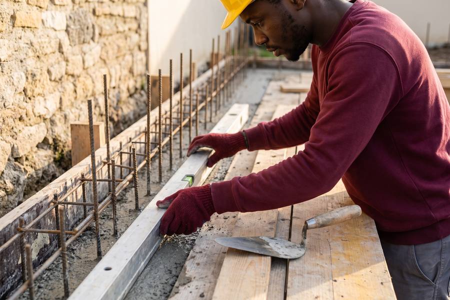 Construction de fondations — Maçon
