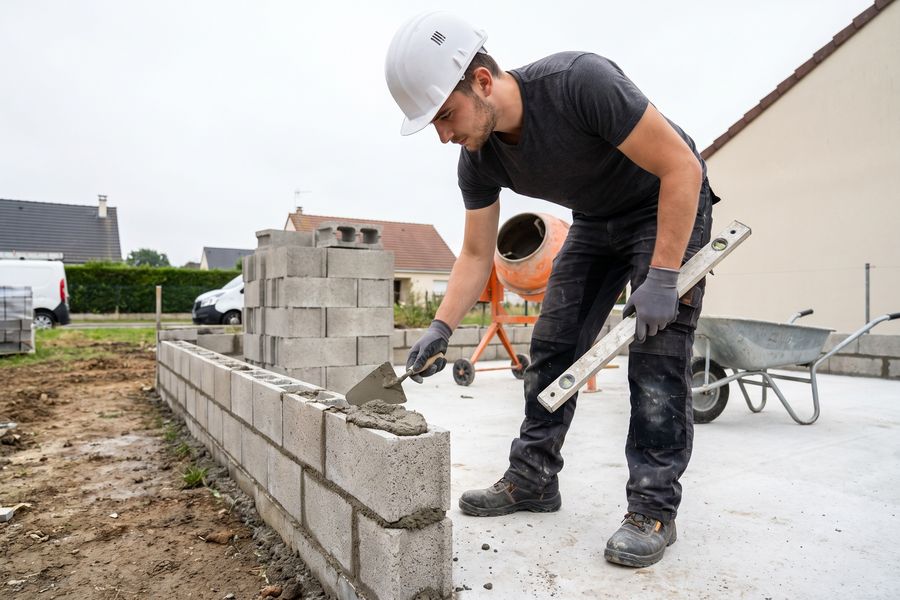 Construction de garage — Maçon
