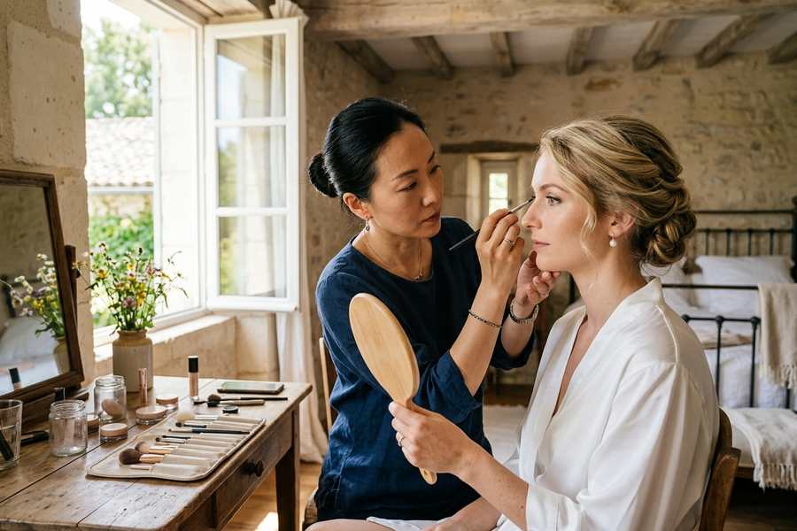 Maquillage de mariage — Maquilleuse professionnelle