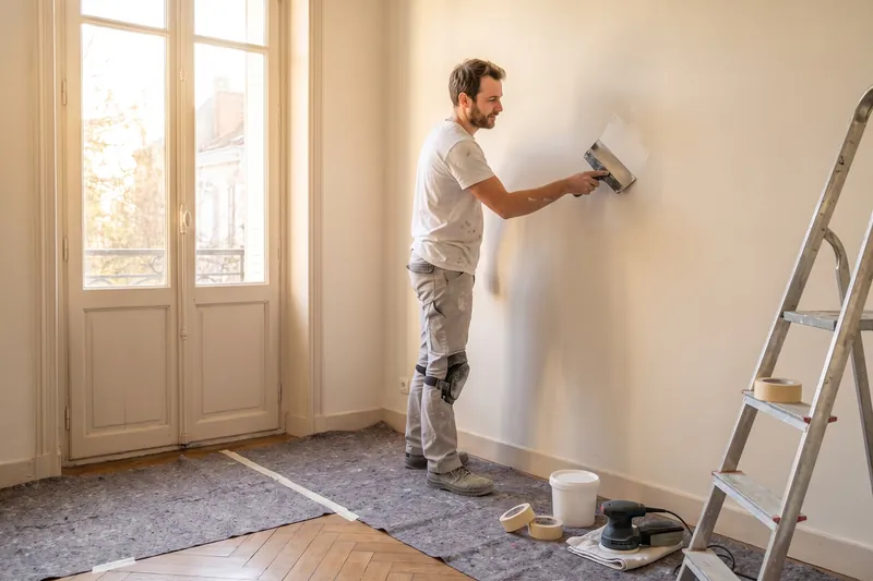Préparation des supports — Peintre en bâtiment