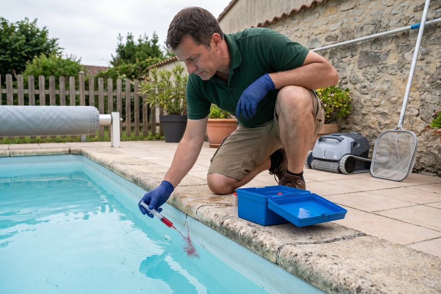 Réparation de fuite de piscine — Pisciniste