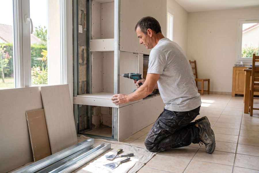Création de niches et rangements — Plaquiste