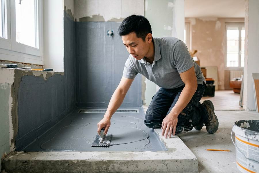 Installation de douche à l'italienne — Installateur de salle de bain