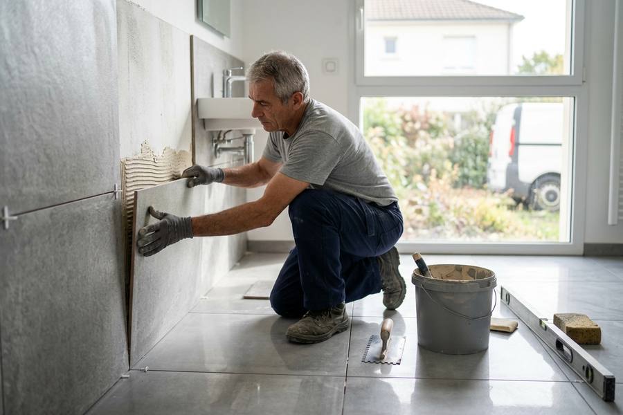Pose de carrelage et faïence — Installateur de salle de bain