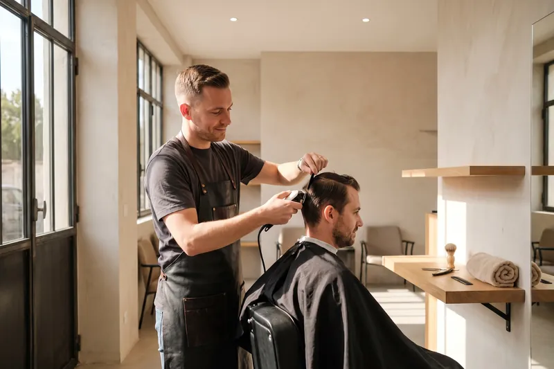 Coupe de cheveux homme — Barbier
