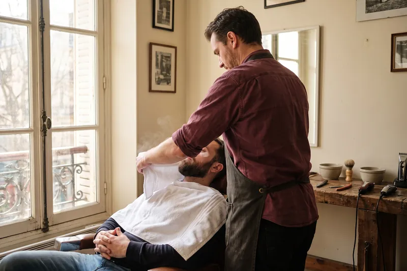Soin du visage homme — Barbier