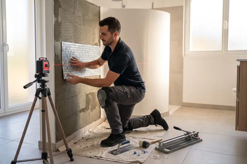 Pose de mosaïque — Carreleur