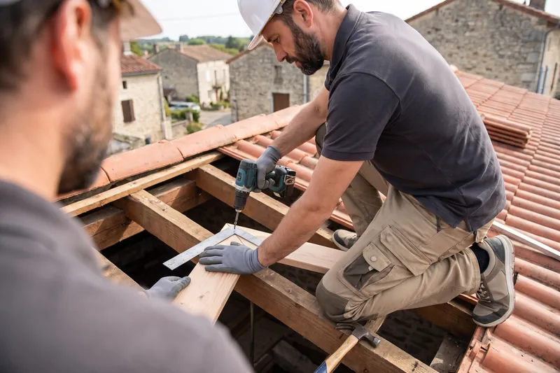 Réfection partielle de toiture — Charpentier
