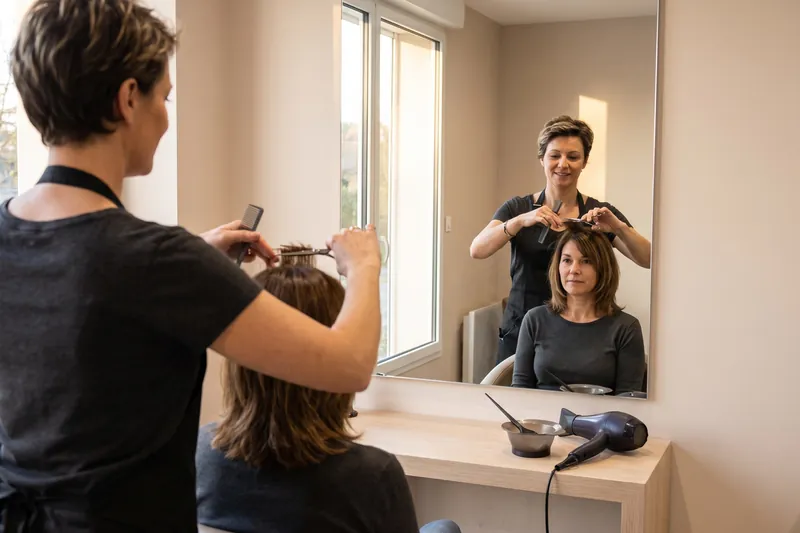Coupe de cheveux femme — Coiffeur