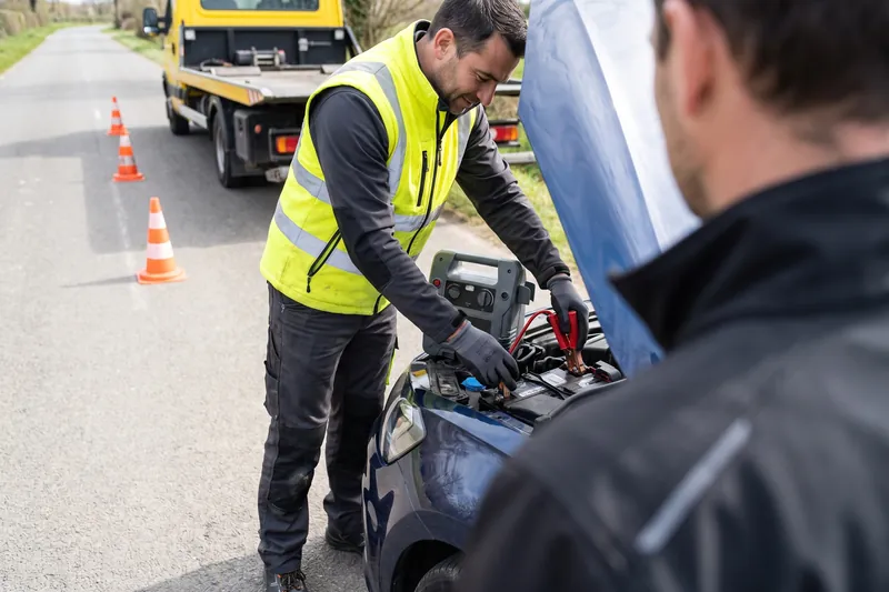 Dépannage sur place — Dépanneur remorqueur