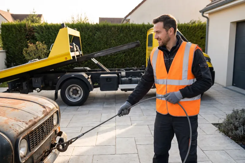 Enlèvement d'épave sur terrain privé — Épaviste