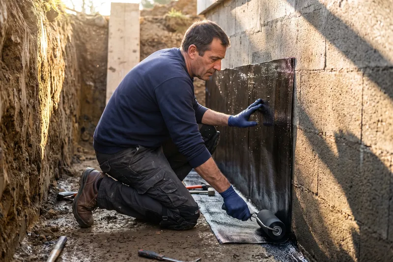 Étanchéité des murs enterrés — Étancheur