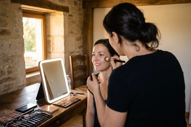 Maquillage pour photo et vidéo — Maquilleuse professionnelle