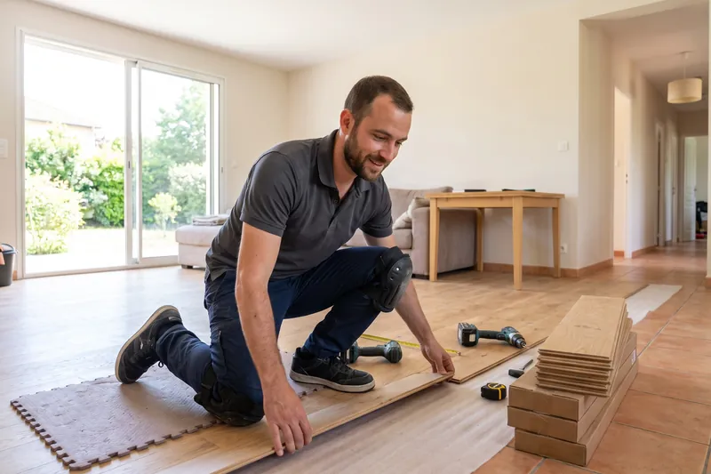 Pose de parquet — Menuisier