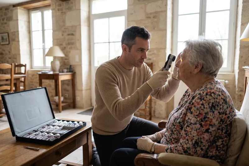 Contrôle de la vue à domicile — Opticien à domicile