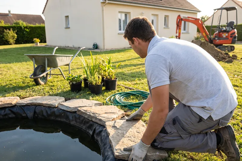 Création de bassin — Paysagiste