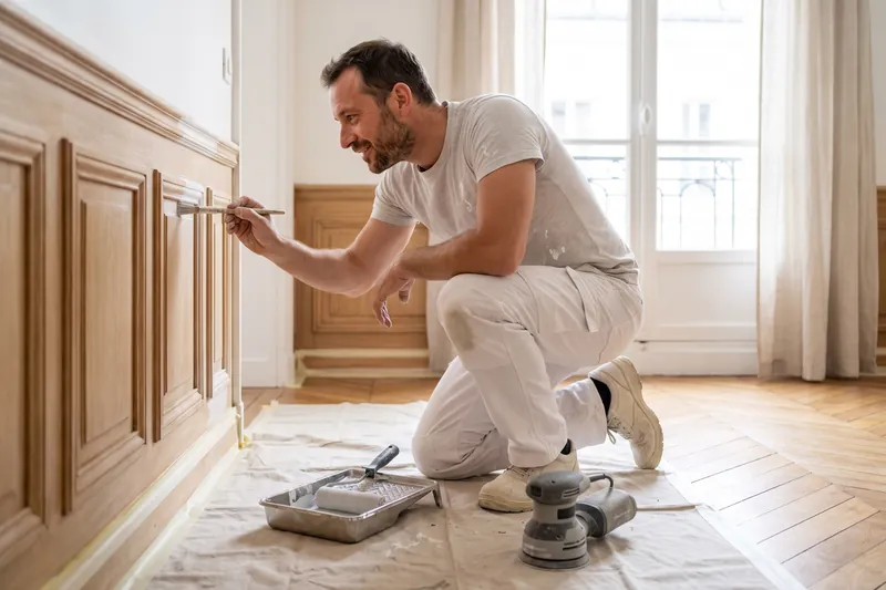 Rénovation de boiseries — Peintre en bâtiment