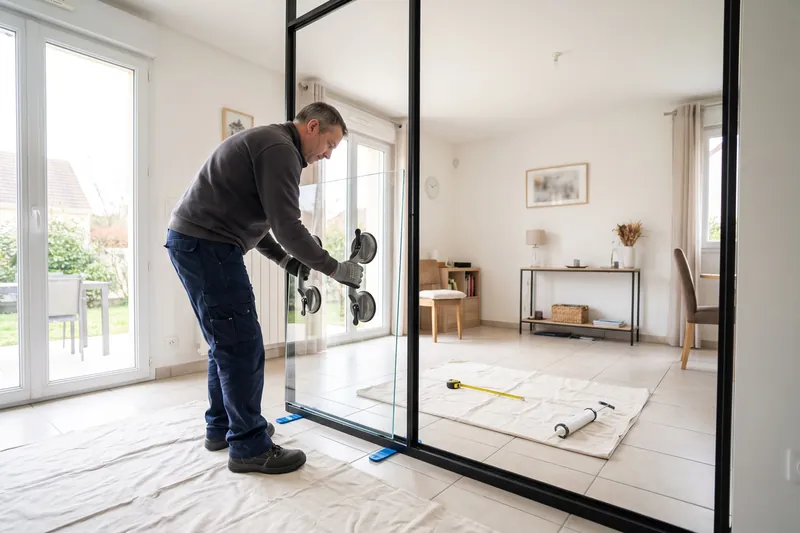 Pose de verrière — Vitrier