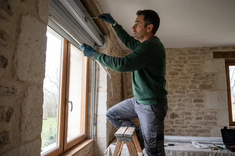 Déblocage de volet roulant coincé — Réparateur de volets roulants